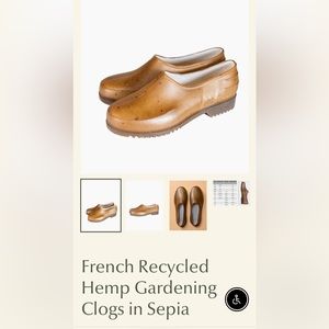 BRAND NEW NEVER WORN Plasticana Recycled a French Gardening Clogs Size 36
